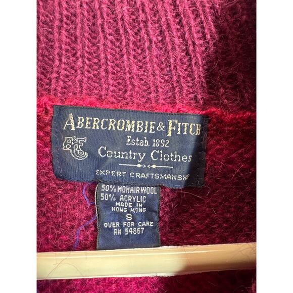 Abercrombie & Fitch Womens Long Turtleneck Sweater Mohair Wool Vintage Sz Small - Picture 4 of 5
